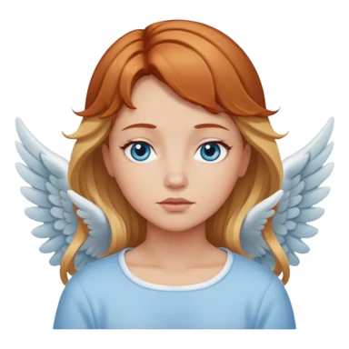 Sleepy angel with auburn hair the blonde balayage sticker