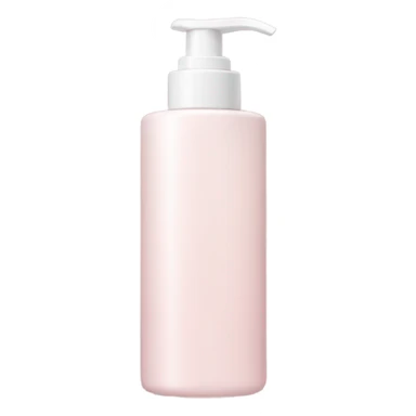 Pale pastel pink face wash bottle sticker