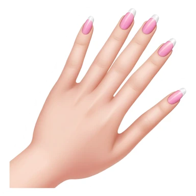 french manicure 5 fingers  sticker