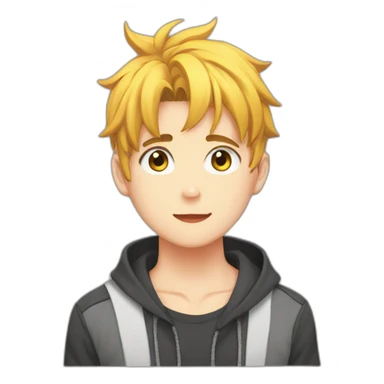 Hot boy anime sticker