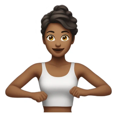 femme en train de danser sticker