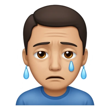 Crying Hispanic man  sticker