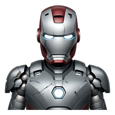 james rhodes black iron man from  from civil war sticker