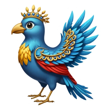 medieval animal bird sticker
