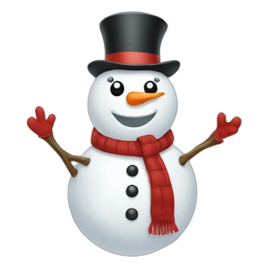 snowman sticker