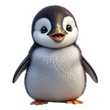 Cinematic Cute Yawning Baby Penguin Portrait Emoji, Head tilted slightly with a dramatic, wide-open yawn, showcasing soft, cuddly feathers and sleepy, half-closed eyes brimming with drowsy contentment, Simplified yet irresistibly adorable features, highly detailed, glowing with a soft, cozy polar glow, high shine, relaxed yet expressive, stylized with a dash of whimsical charm, soft glowing outline, capturing the essence of a drowsy yet affectionate arctic cherub that appears ready to stretch out for a nap! sticker