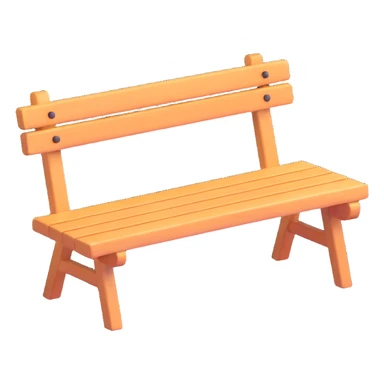 wooden bench sticker