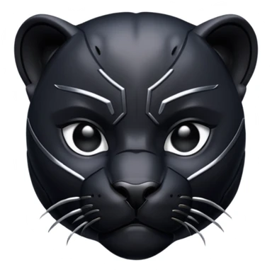 Black pantera sticker