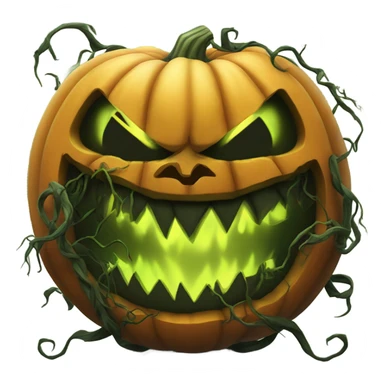 giant scary pumpkin monster sticker