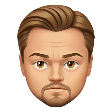 Leonardo DiCaprio face portrait sticker