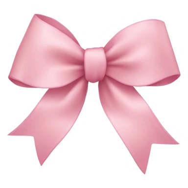 light pink ribbon bow sticker