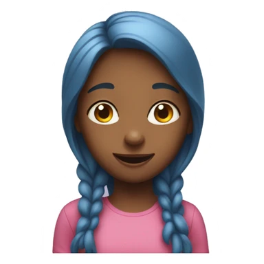 a girl wiggling right at her kids sticker