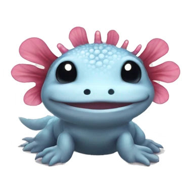 happy axolotl sticker