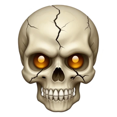 Dangerous skull sticker