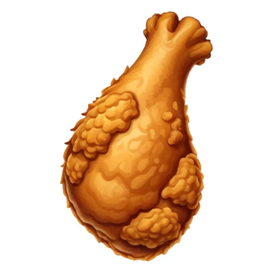 Fried chicken leg sticker