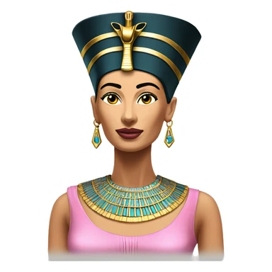 Nefertiti neck pink  sticker