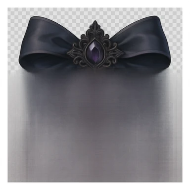 new goth bow, remove background sticker