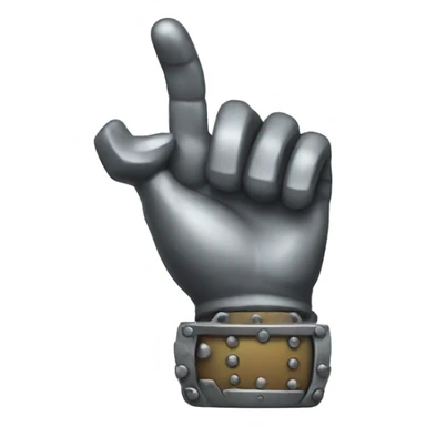 metal hand sticker
