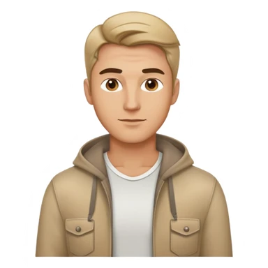 modern looking caucasian man, stylish casual clothes sticker