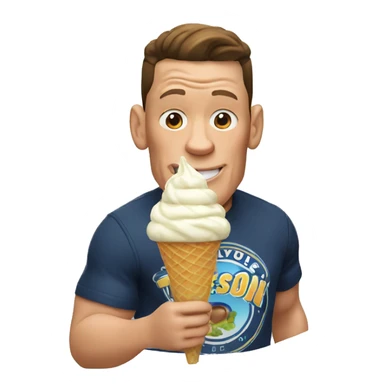 John cena eating ice cream sticker