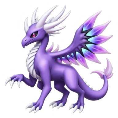 Lunala-Darkrai-Palkia-Fakémon-hybrid-creature (full body)  sticker