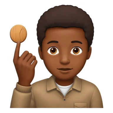 Black guy picking something  sticker