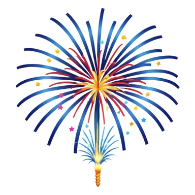 Fireworks on sky  sticker