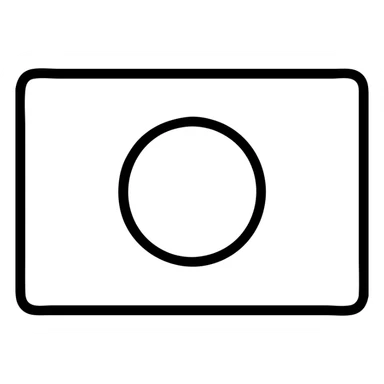 simple icon of Japanese flag with white background and red circle sticker