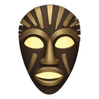 african mask sticker