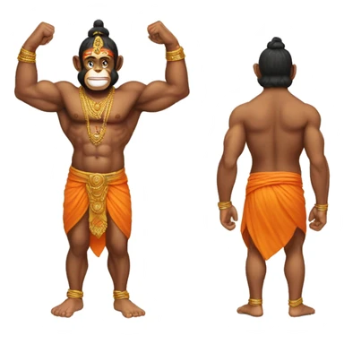 Hanuman Ji Ultimate Body  sticker