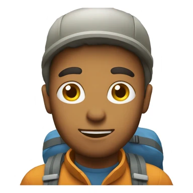 hiking in mountains sticker