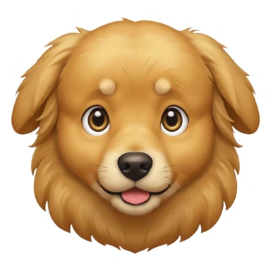 I want an emoji of a goldenretriever who is scared sticker