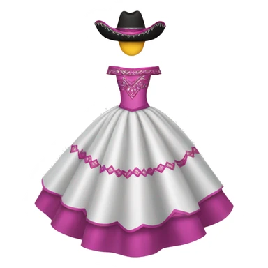 Charro quinceañera dress sticker