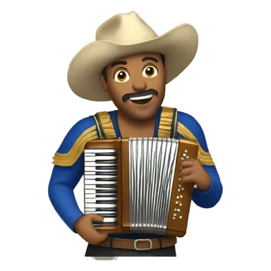 Acordeon vallenato sticker