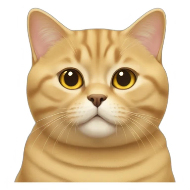 golden british shorthair sticker