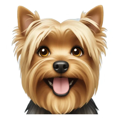 Yorkshire terrier smiling sticker