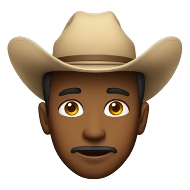 Side eyes wearing cowboy hats sticker