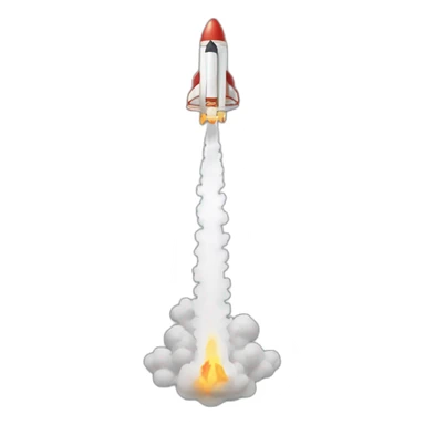 rocket launch angle smoke fire sticker