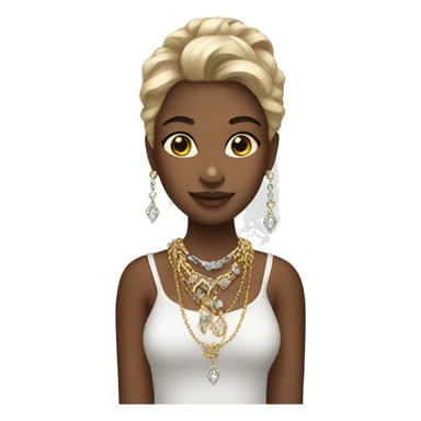 girl with jewelry  sticker