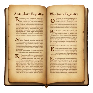 bible anti slavery and equality sticker