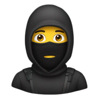 guy with balaclava sticker