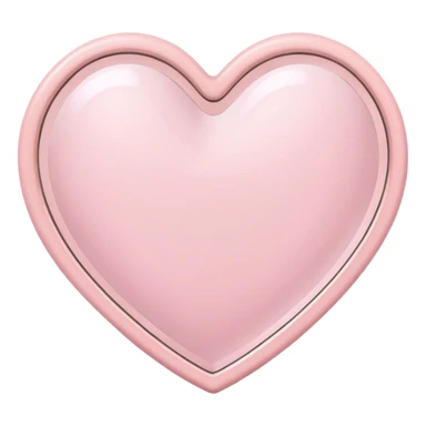 light pink heart and a mirror aesthetic sticker