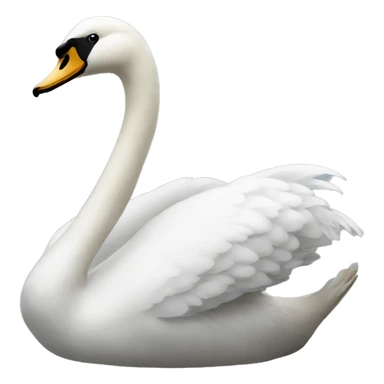 Cisne de color negro sticker
