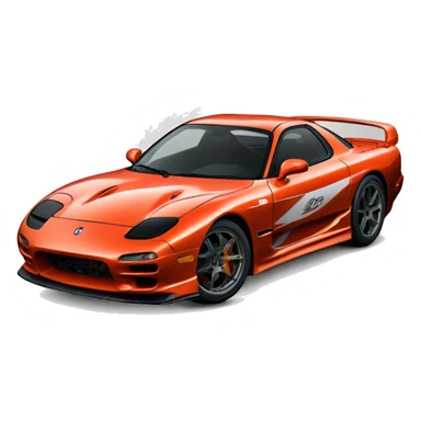 RX-7 FD3S with aura sticker