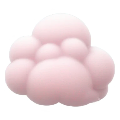 Pink cloud with snow and snowflakes sticker