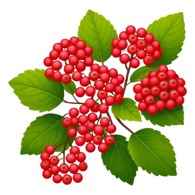 Red viburnum sticker