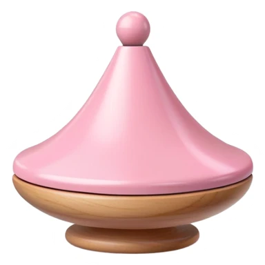 pastel pink spinning top toy for children sticker