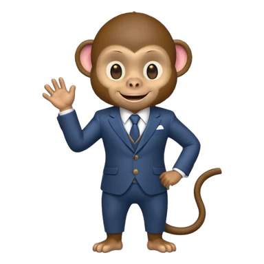 monkeys in suits sticker