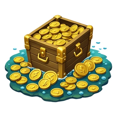 sunken treasure sticker