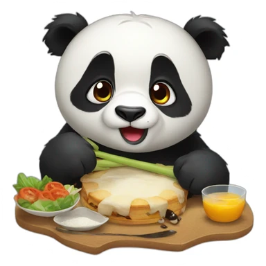 Hungry panda sticker